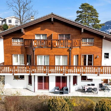 Chalet Des Alpes - Sunset View - 크란스몬타나 외부 사진