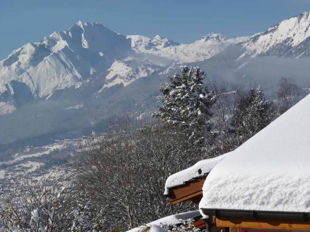 Chalet Des Alpes - Sunset View - 크란스몬타나 외부 사진