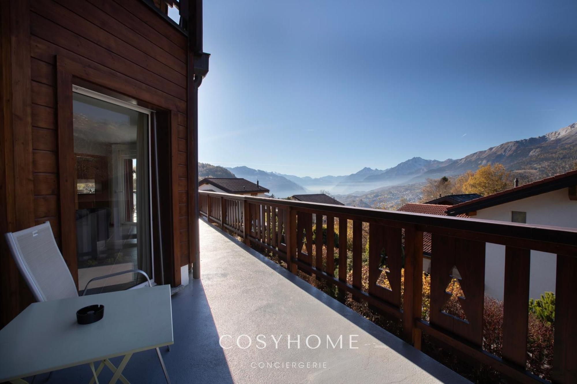 Chalet Des Alpes - Sunset View - 크란스몬타나 외부 사진