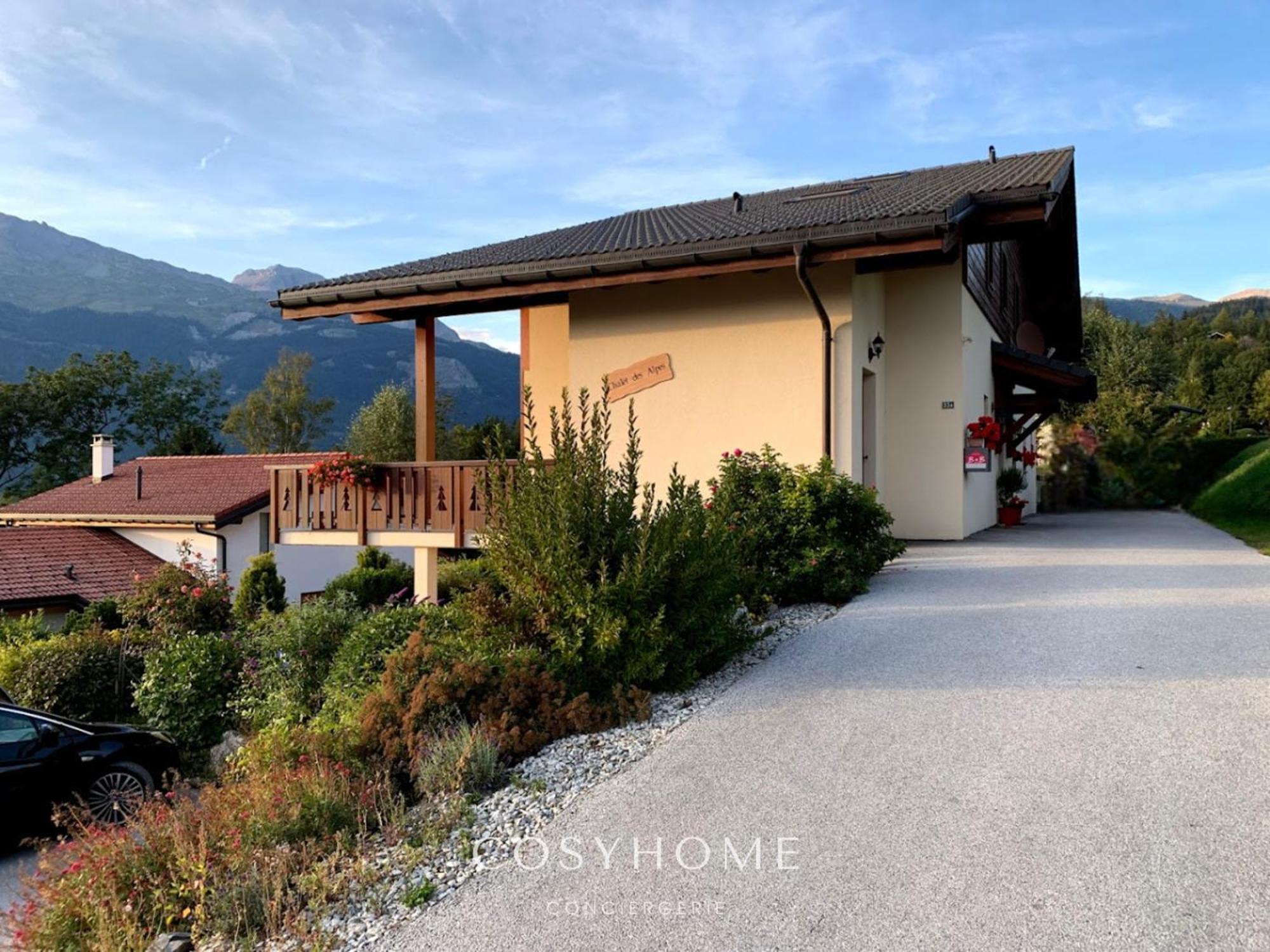 Chalet Des Alpes - Sunset View - 크란스몬타나 외부 사진