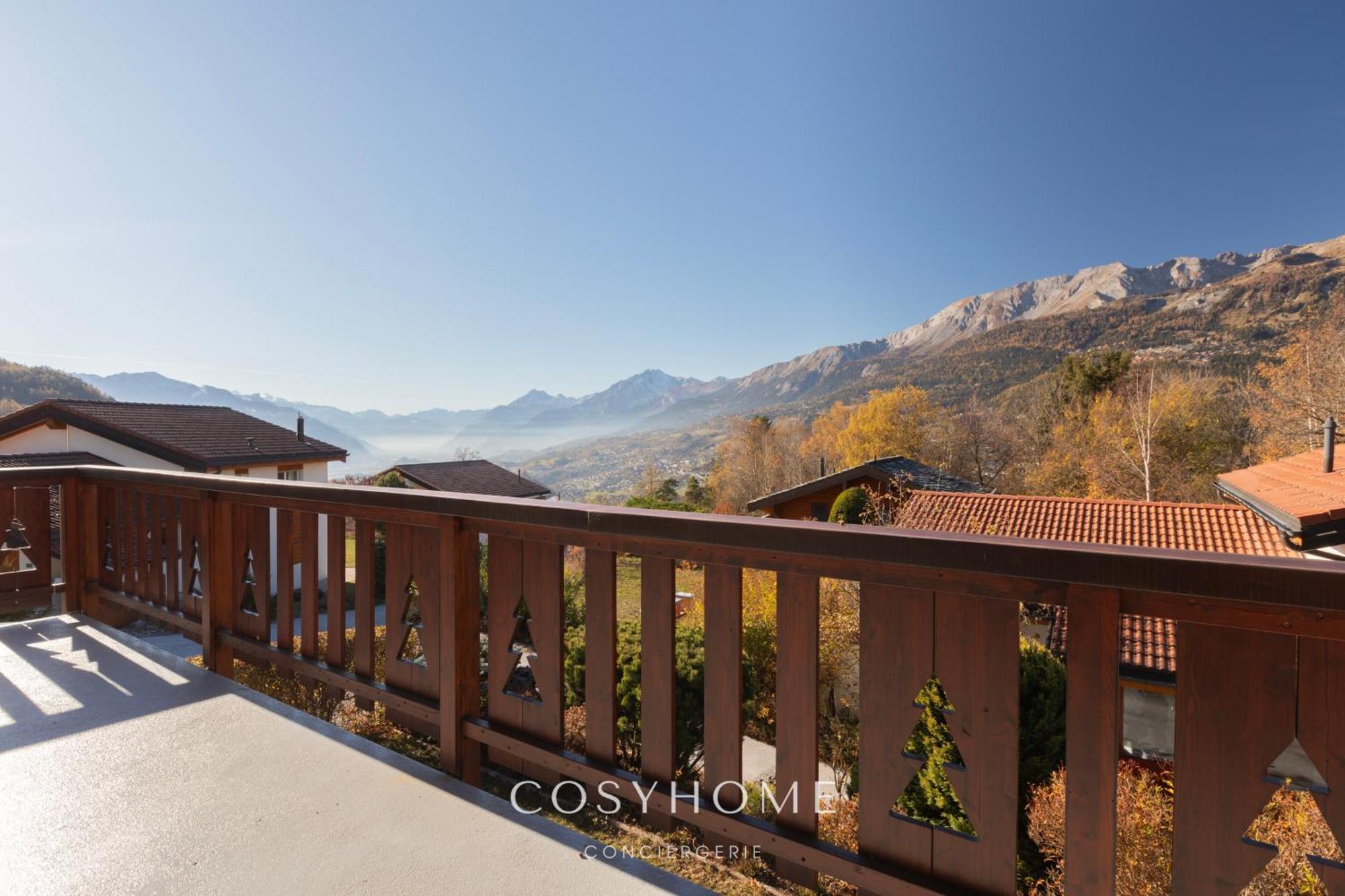 Chalet Des Alpes - Sunset View - 크란스몬타나 외부 사진