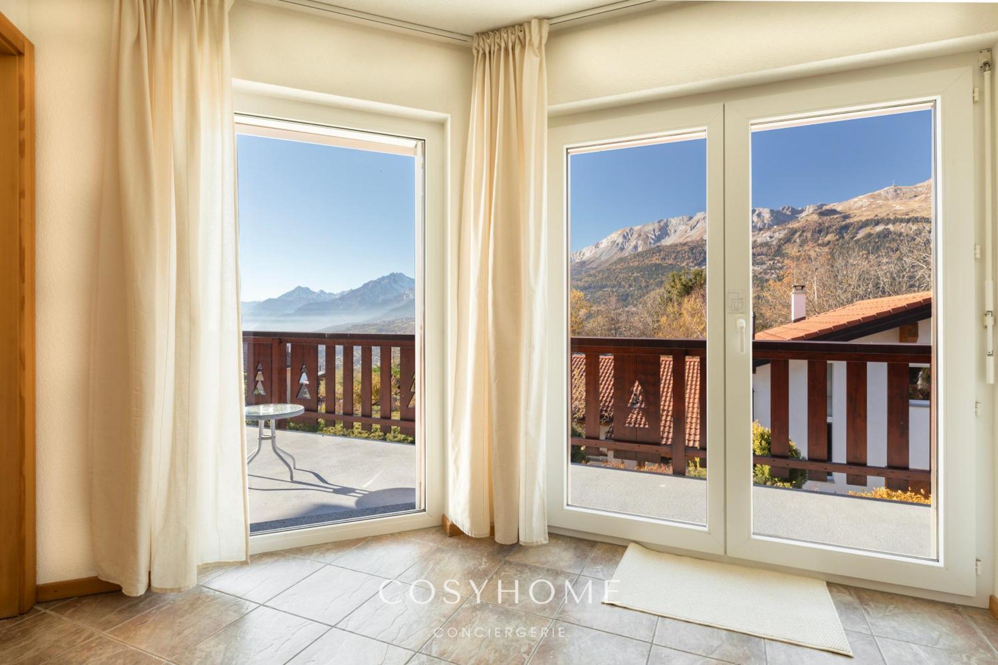Chalet Des Alpes - Sunset View - 크란스몬타나 외부 사진